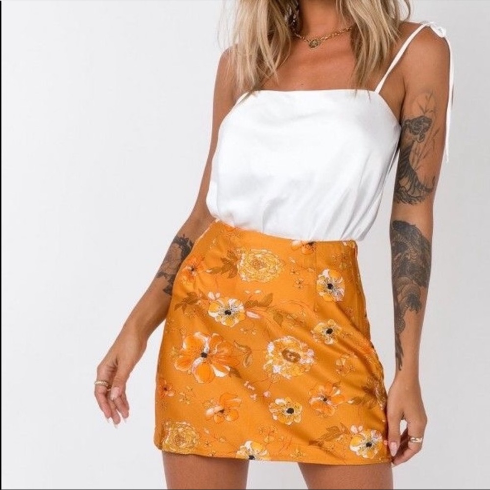 Princess Polly Satin Skirt
